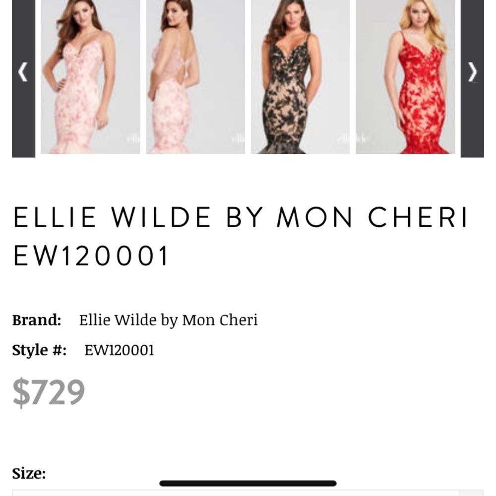 Ellie Wilde Prom dress